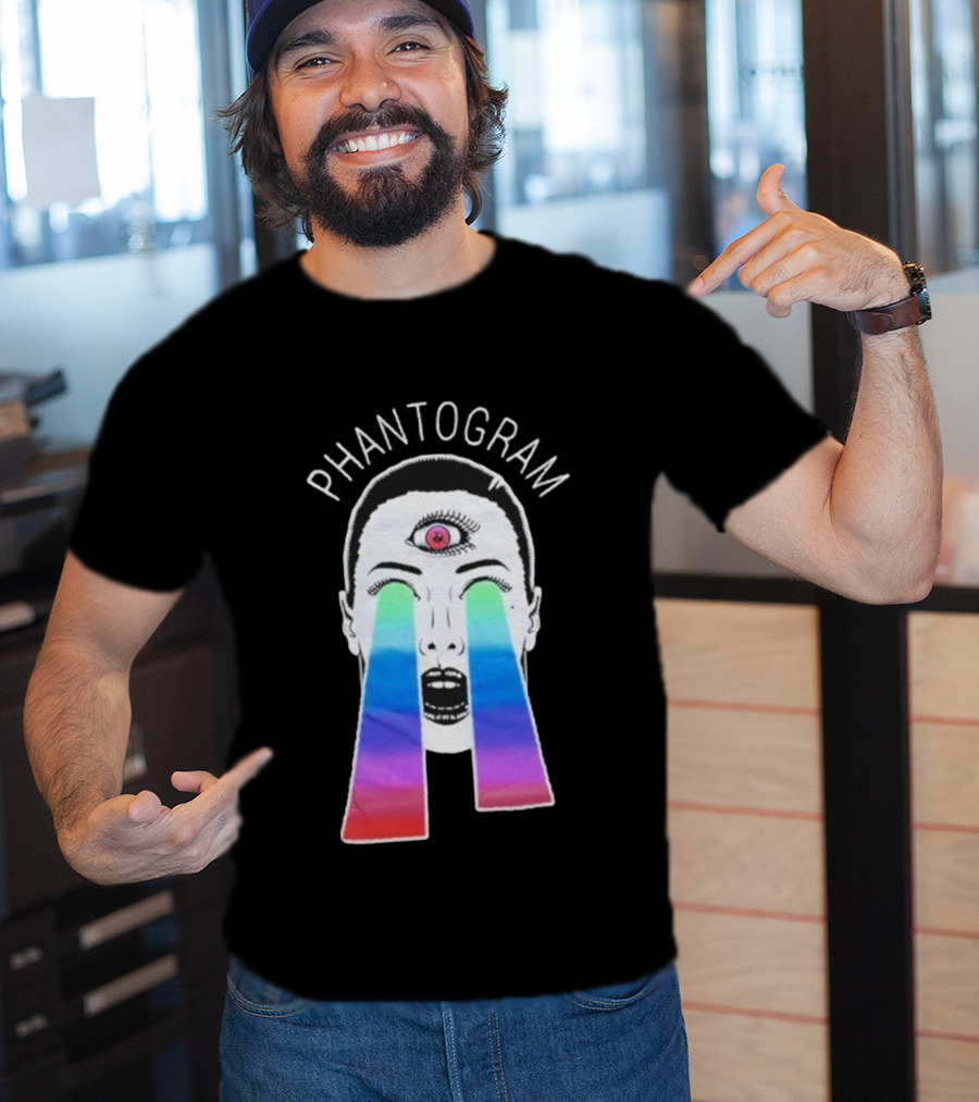 Phantogram Psychedelic Laser Eyes Third Eye Design T-Shirt