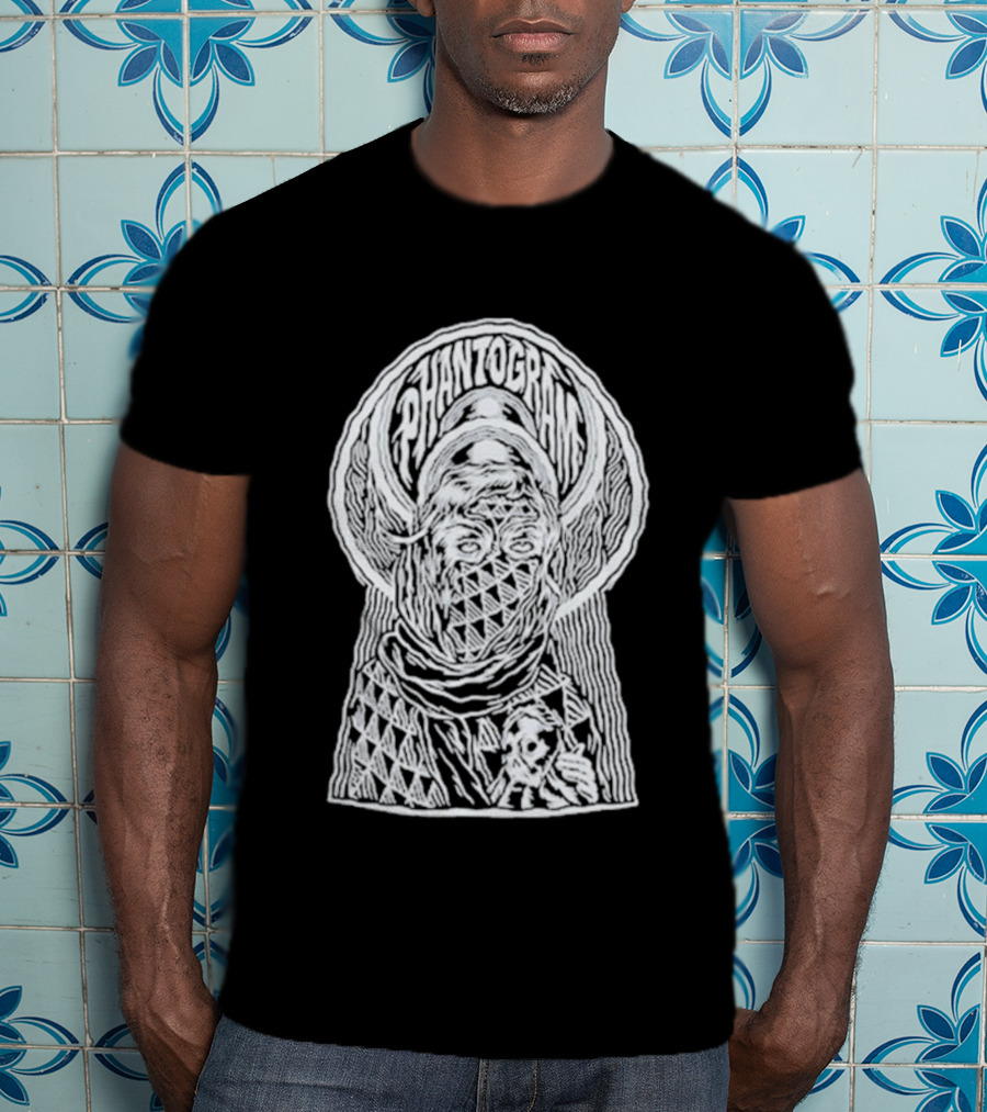 Phantogram Tom Newell Triangular Pattern Optical Illusion T-Shirt