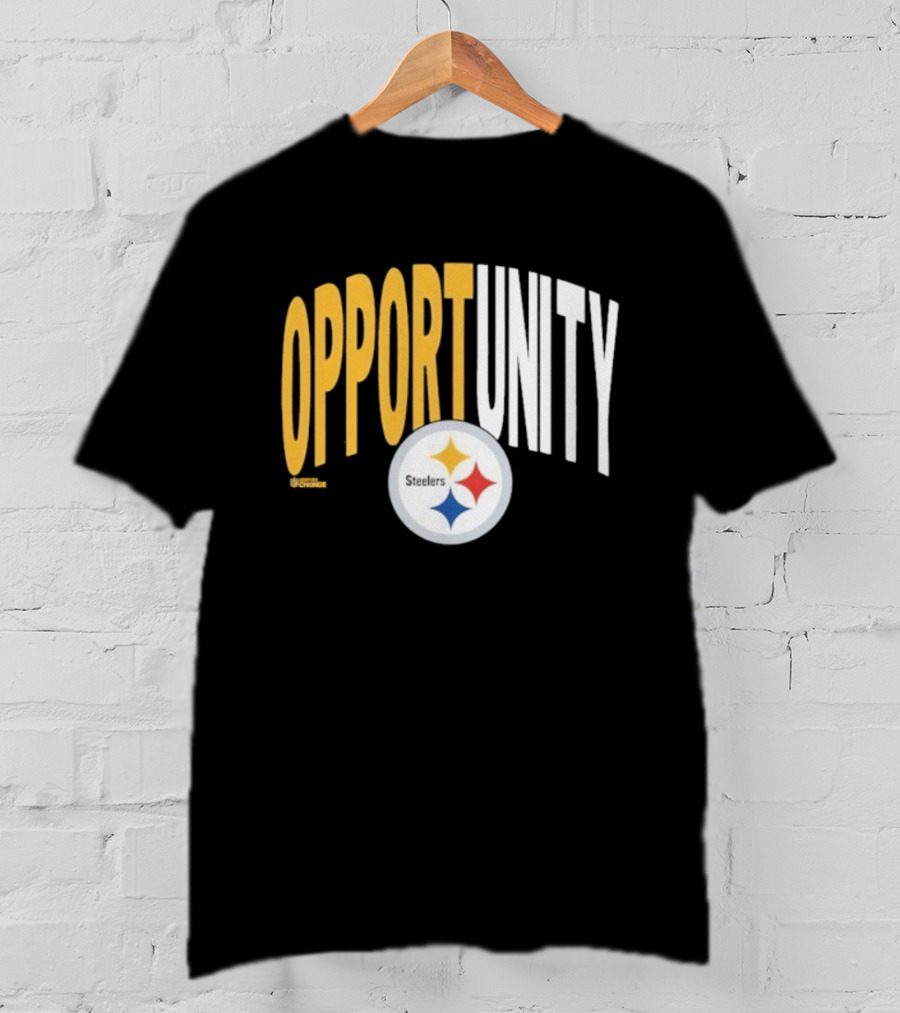 Pittsburgh Steelers Opportunity Inspire Change NFL Logo T-Shirt