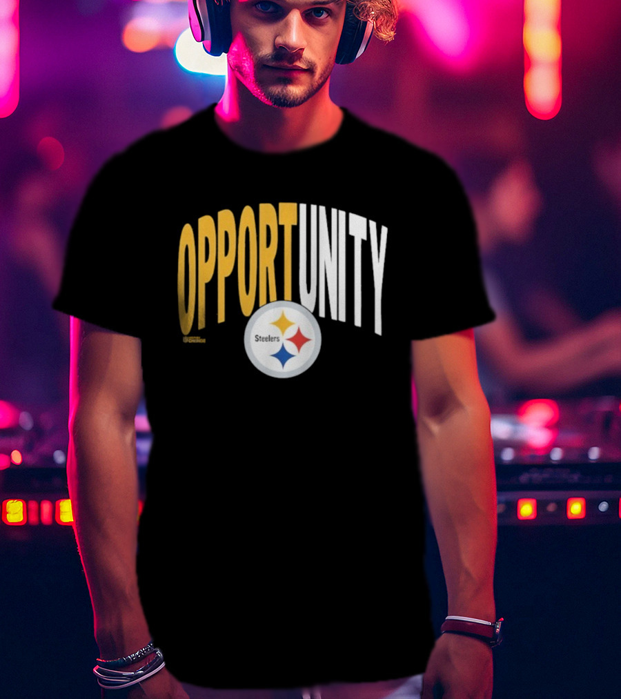 Pittsburgh Steelers Opportunity Inspire Change NFL Logo T-Shirt