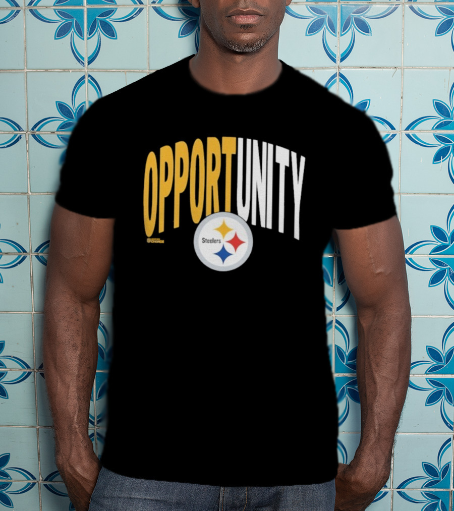 Pittsburgh Steelers Opportunity Inspire Change NFL Logo T-Shirt