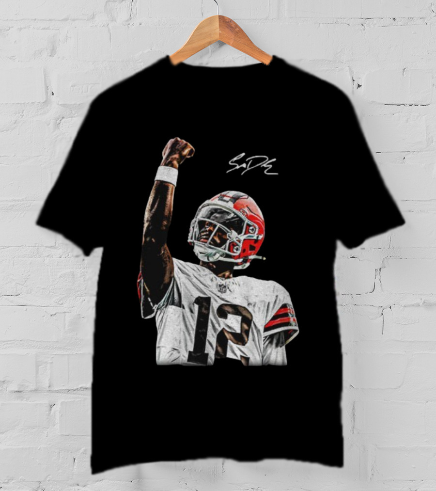 Shedeur Sanders Cleveland Browns NFL Football Signature Vintage T-Shirt