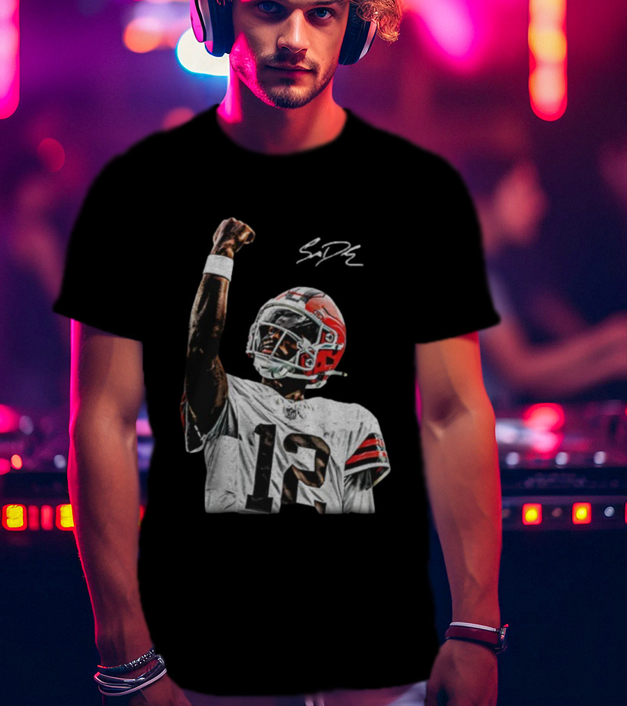 Shedeur Sanders Cleveland Browns NFL Football Signature Vintage T-Shirt