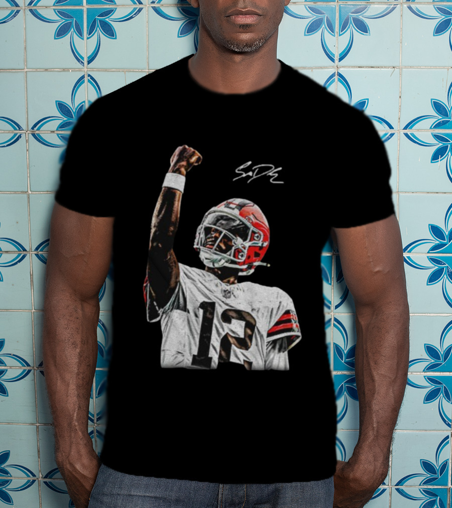 Shedeur Sanders Cleveland Browns NFL Football Signature Vintage T-Shirt