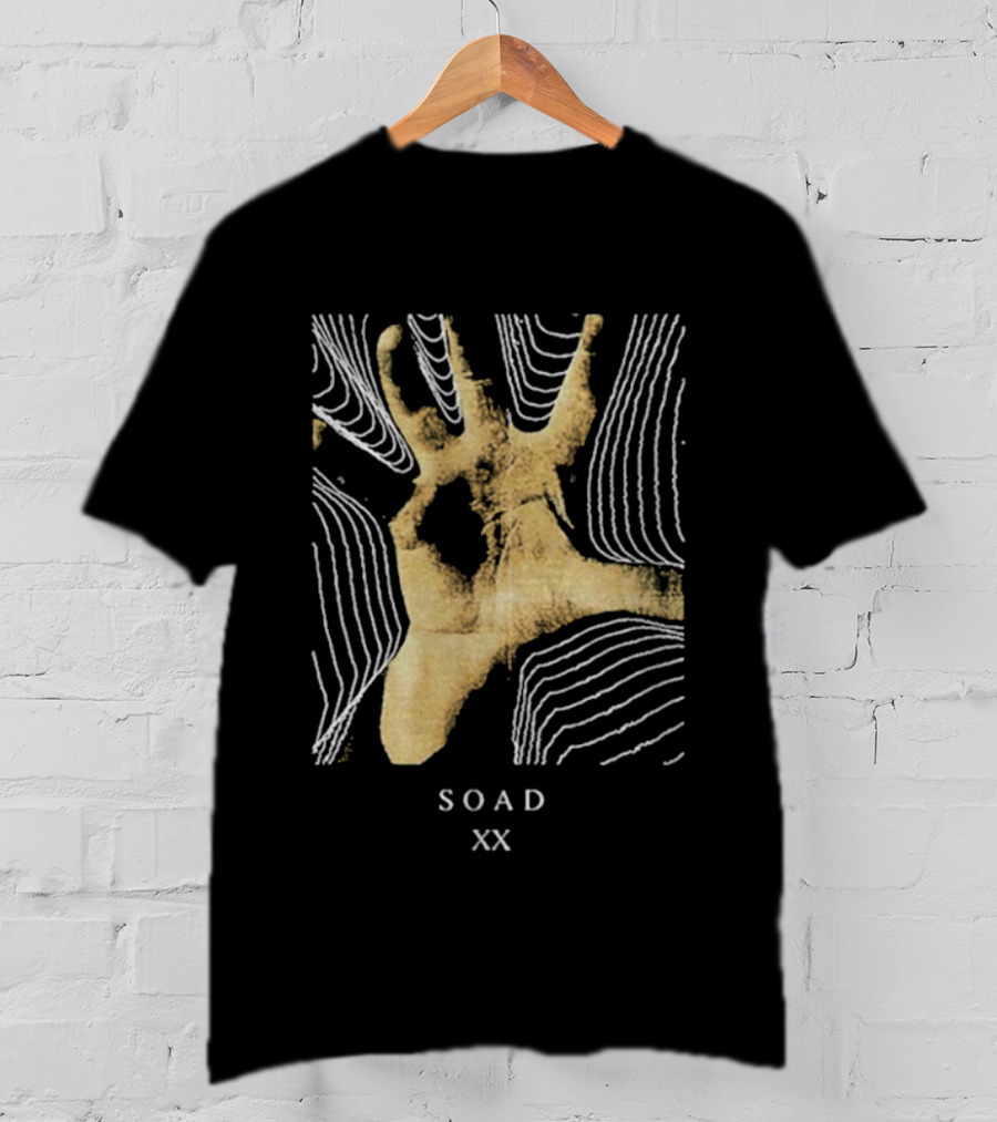 SOAD 20 Years XX Hand Design Anniversary T-Shirt