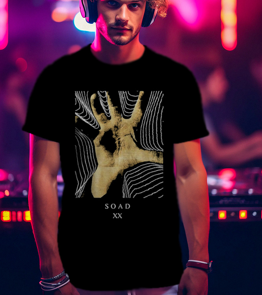 SOAD 20 Years XX Hand Design Anniversary T-Shirt
