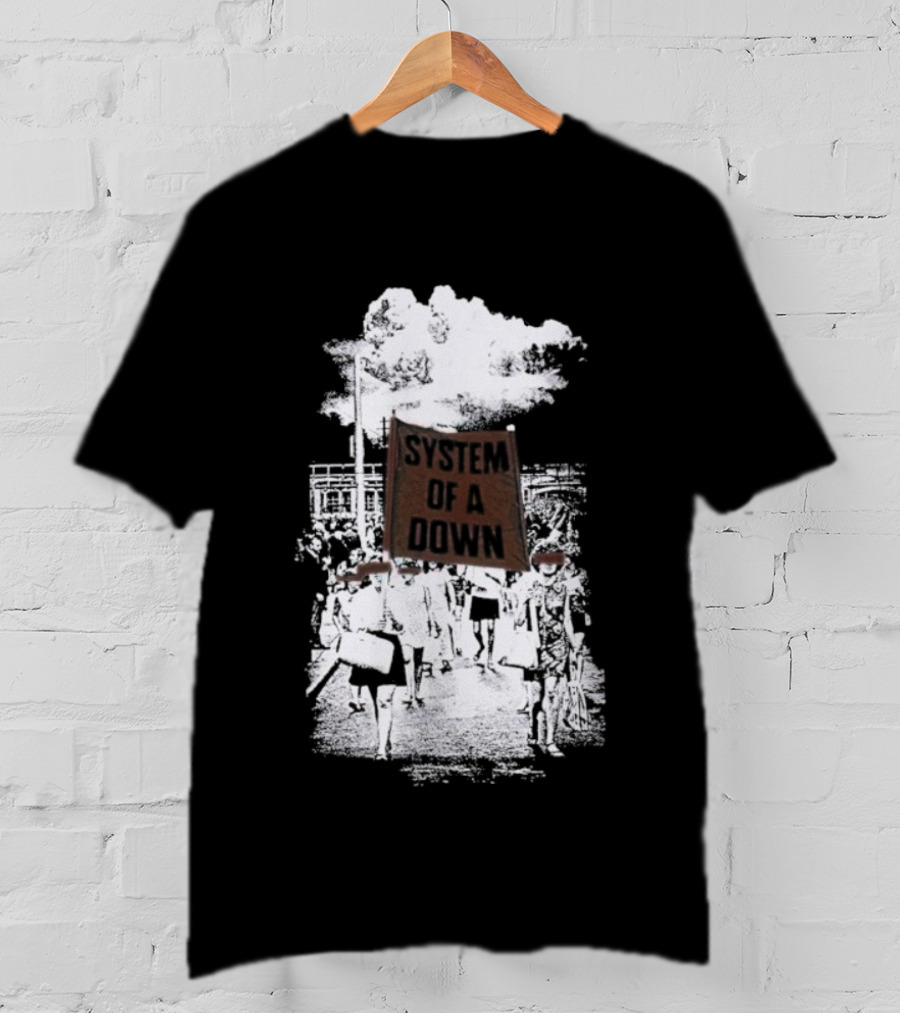 System Of A Down Red Flag Band Tribute T-Shirt