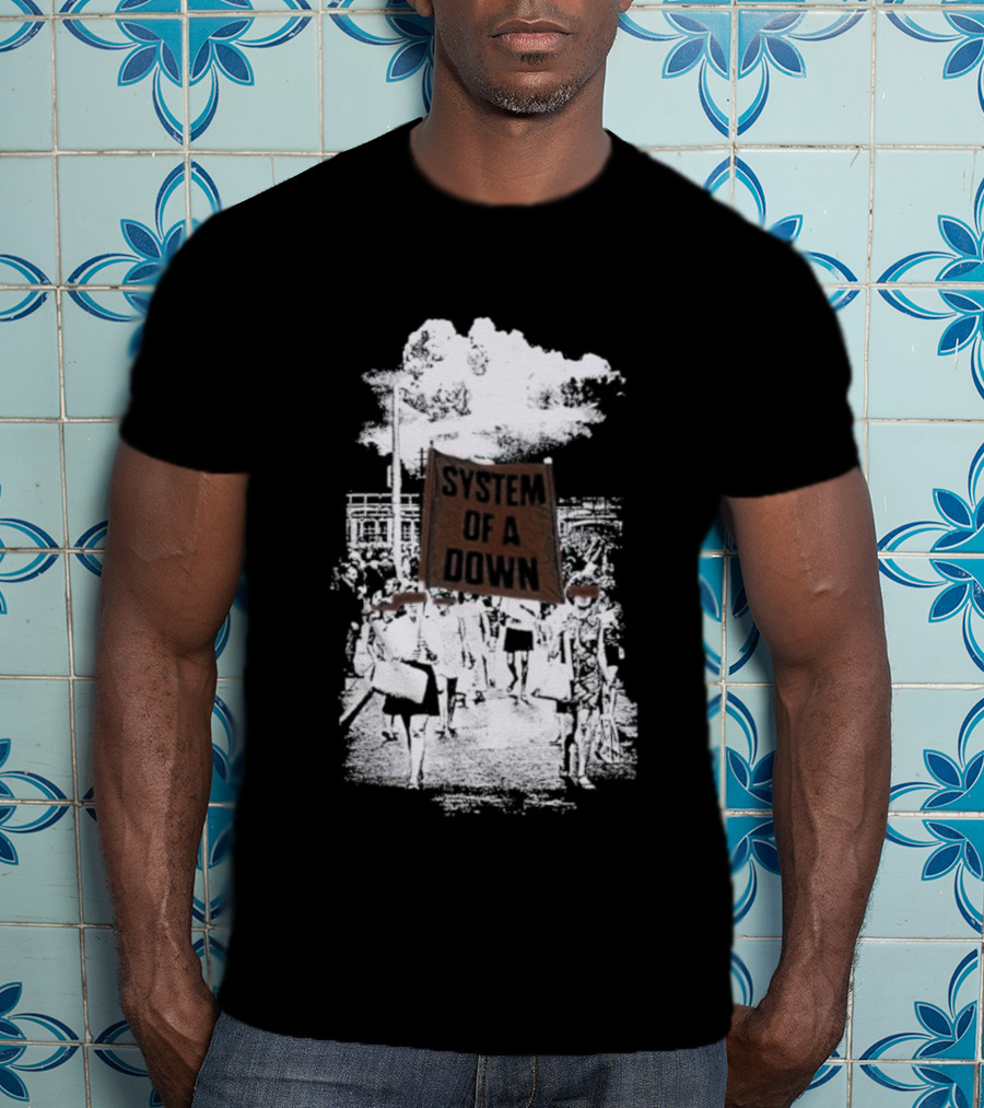 System Of A Down Red Flag Band Tribute T-Shirt