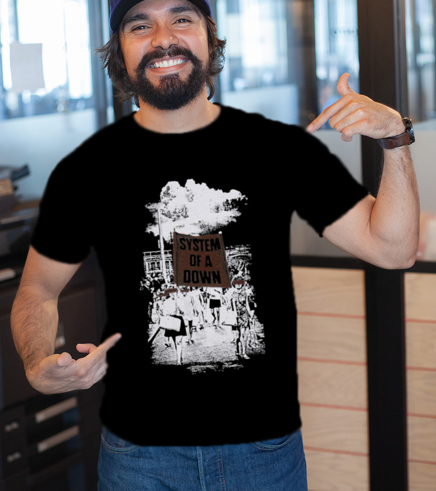 System Of A Down Red Flag Band Tribute T-Shirt
