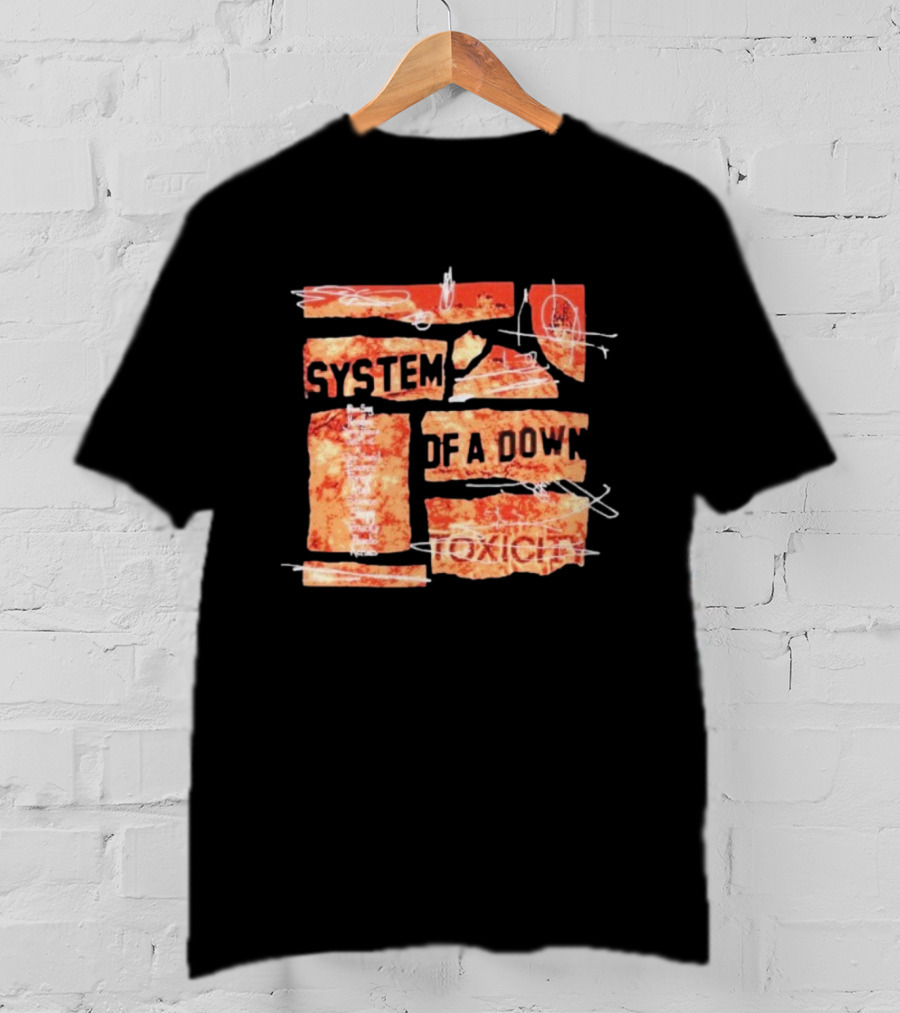 System Of A Down Toxicity Tracklisting Album Cover Elements T-Shirt