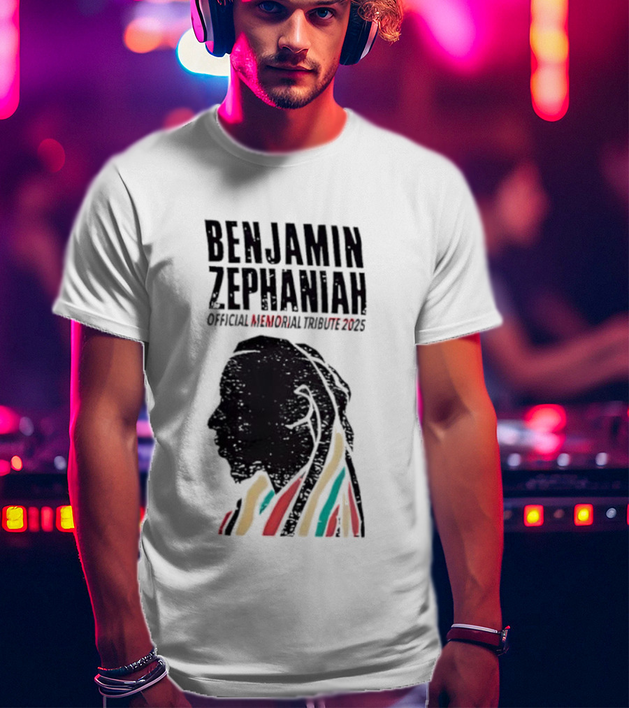 Benjamin Zephaniah 2025 Memorial Tribute T-Shirt