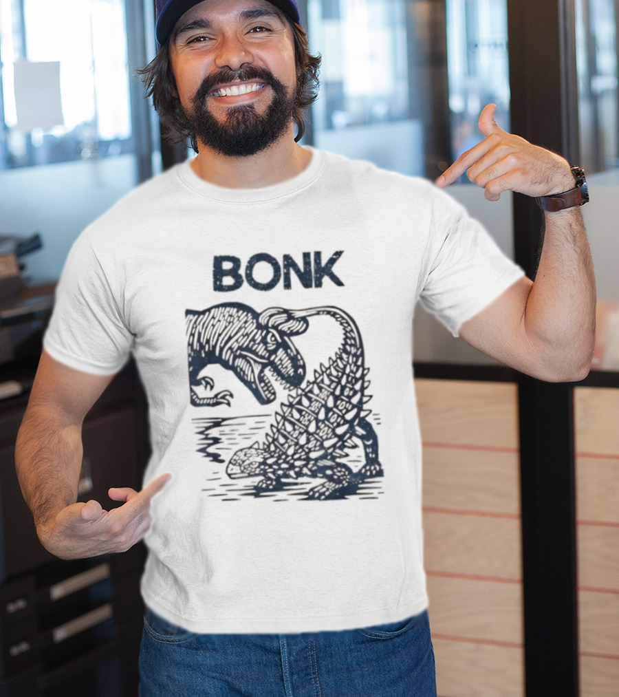 Bonk Dinosaur Comic Prehistoric Humor T-Shirt