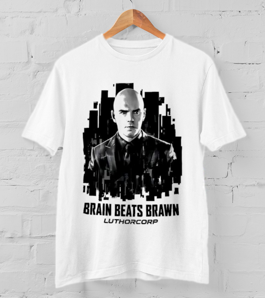 Brain Beats Brawn Luthorcorp Lex Luthor Villain Silhouette T-Shirt