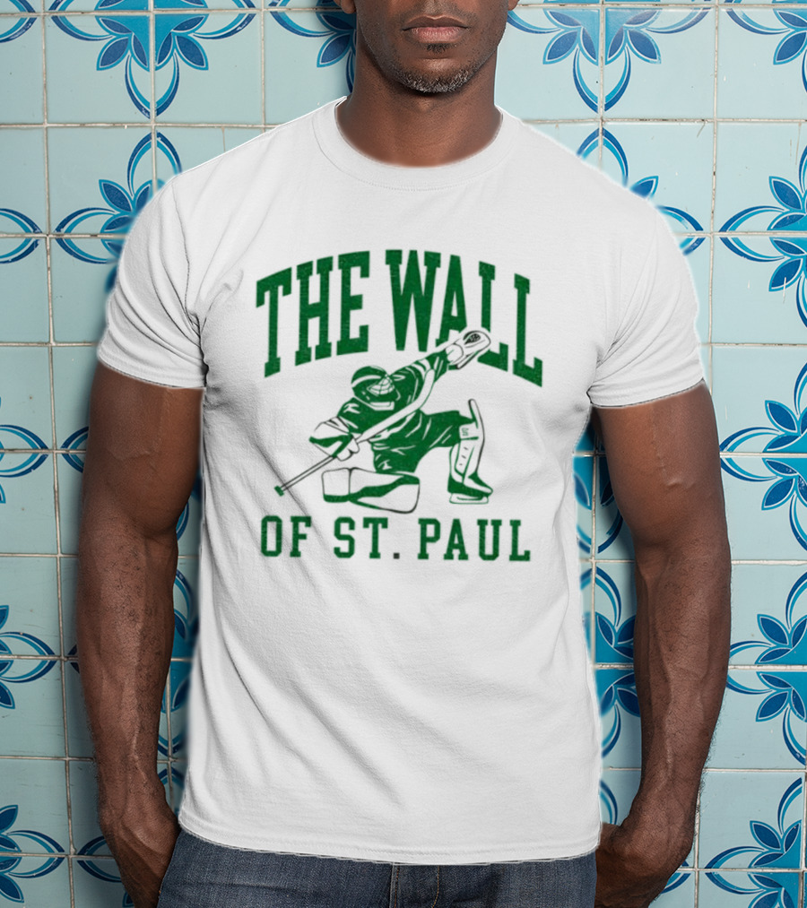 The Wall Of St. Paul Hockey Goalie Iconic Sports Design T-Shirt