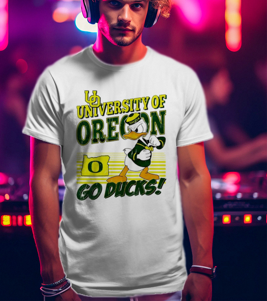 University Of Oregon Donald Duck Go Ducks Mascot T-Shirt