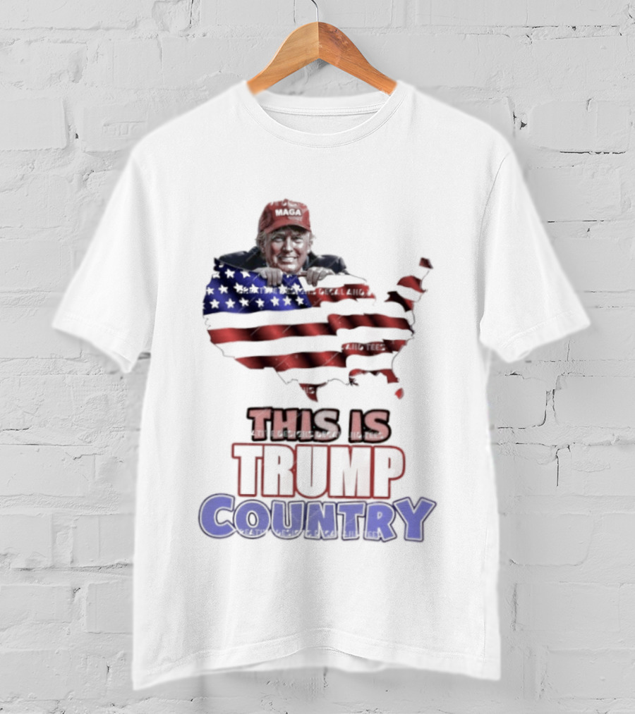 This Is Trump Country USA Flag MAGA America T-Shirt