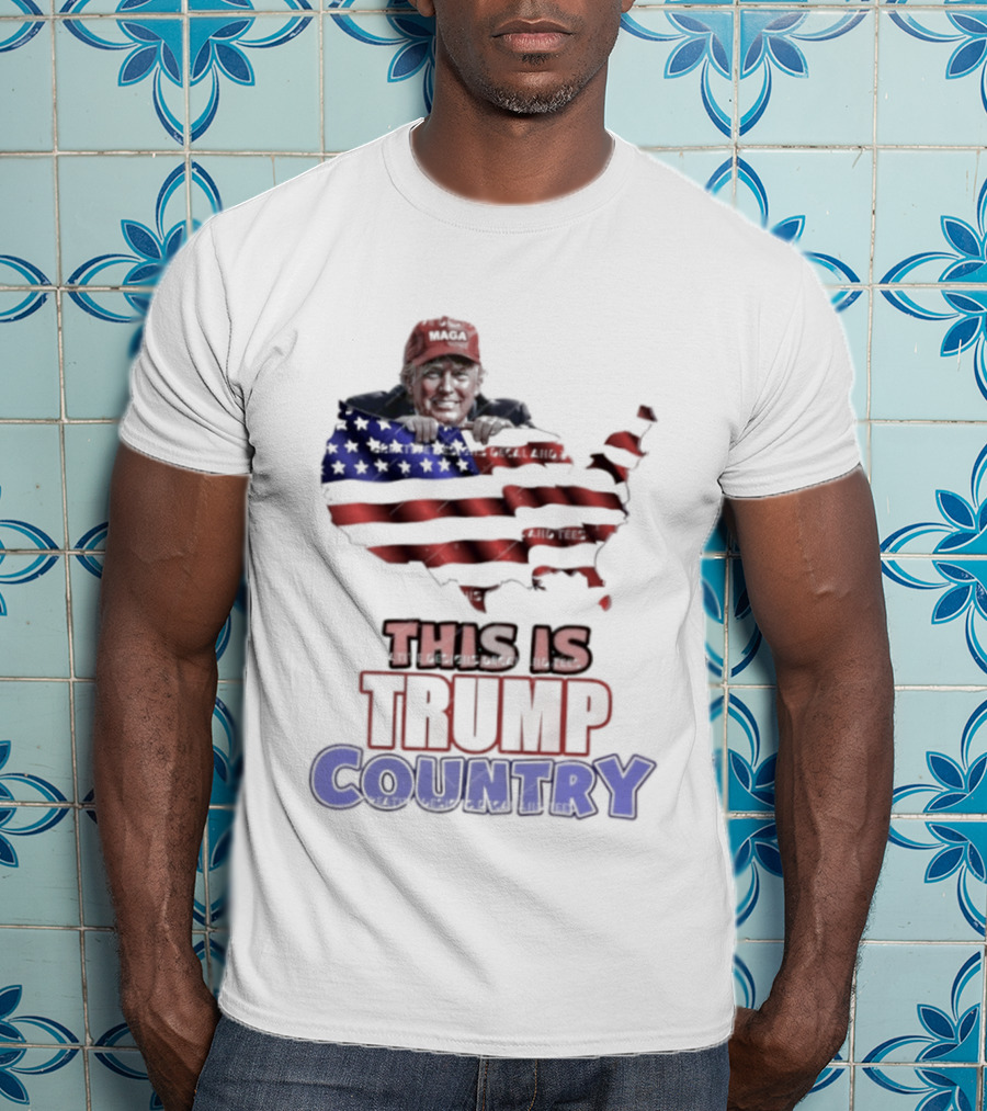 This Is Trump Country USA Flag MAGA America T-Shirt