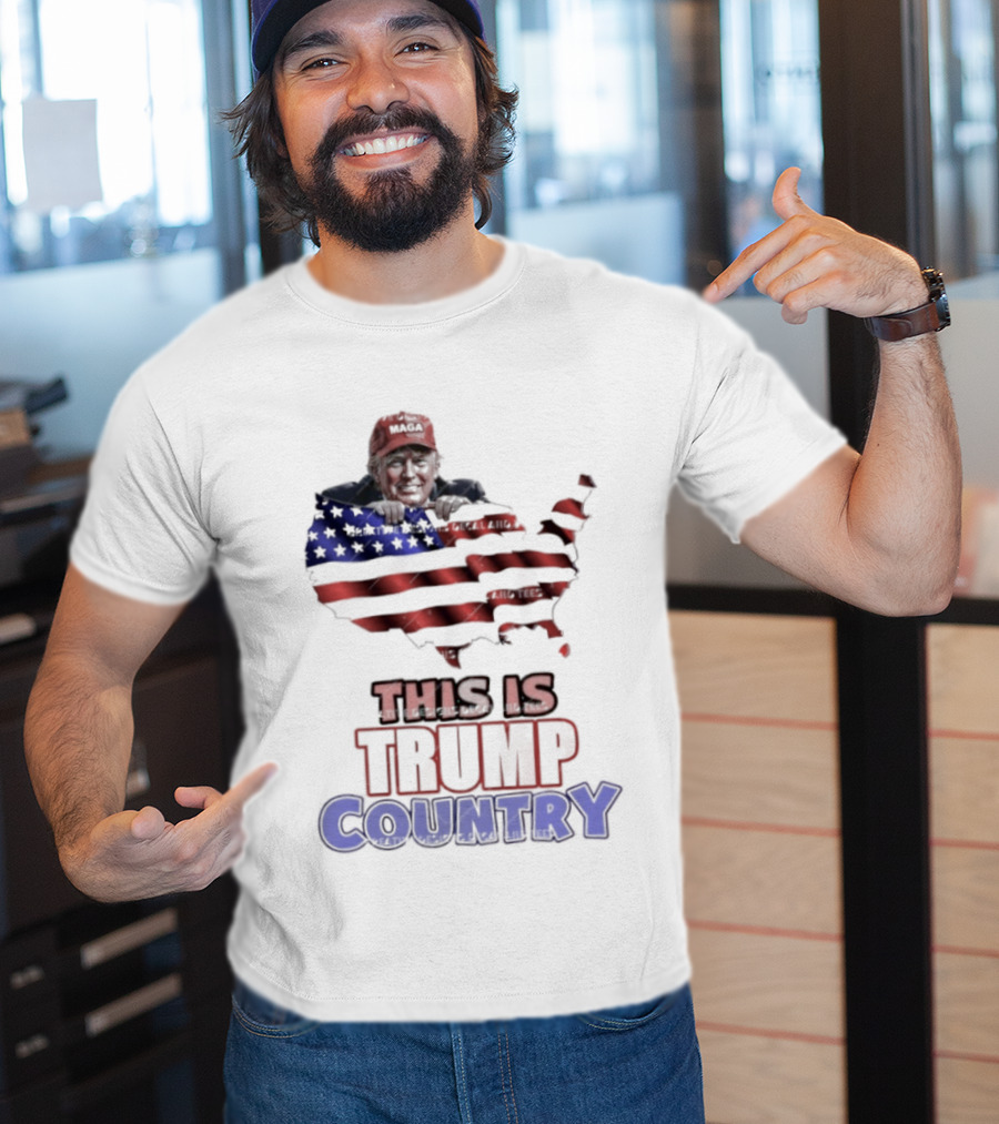 This Is Trump Country USA Flag MAGA America T-Shirt