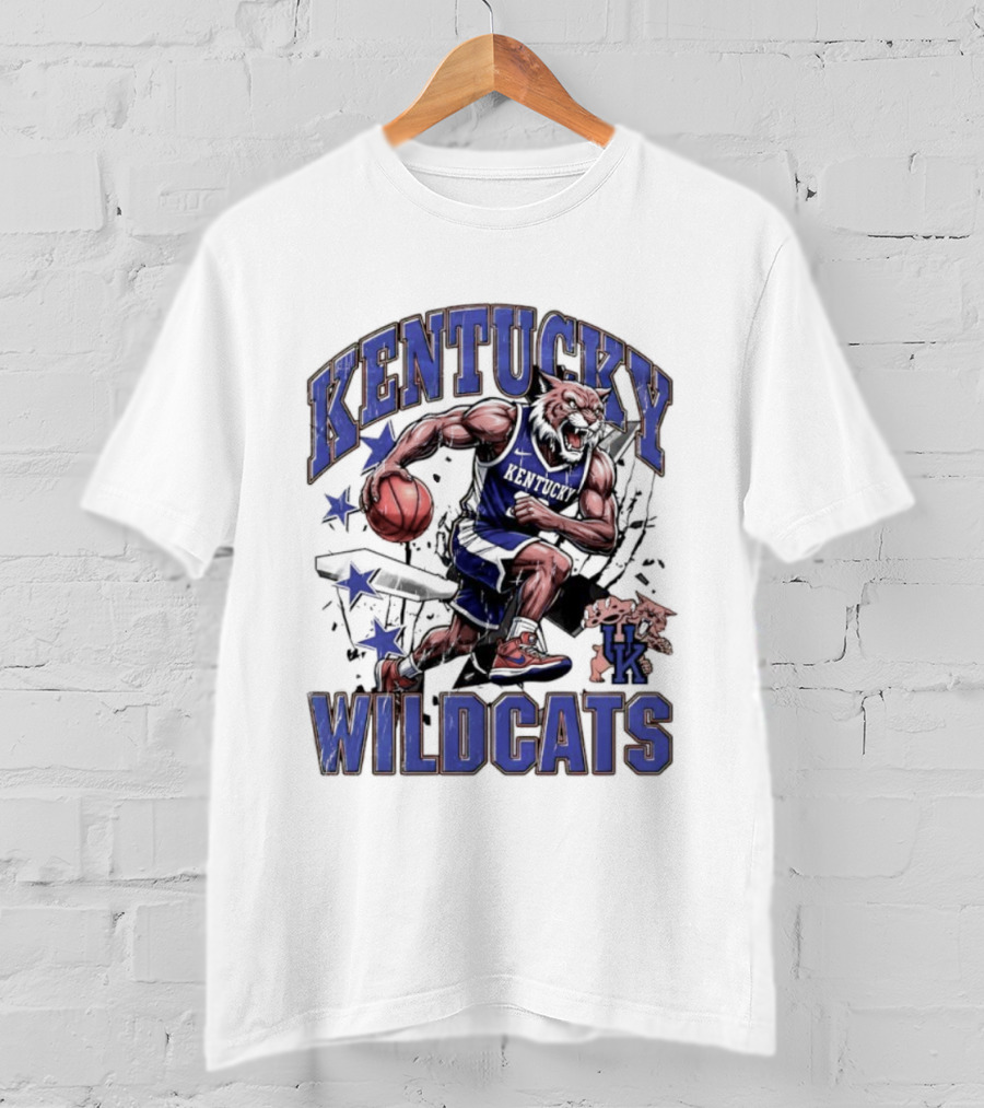 Kentucky Wildcats Basketball Mascot UK Team Wildcats T-Shirt