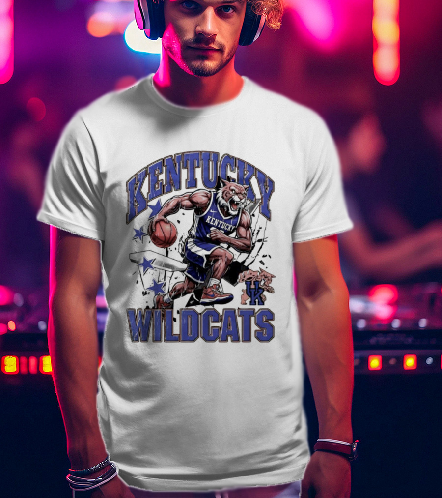 Kentucky Wildcats Basketball Mascot UK Team Wildcats T-Shirt