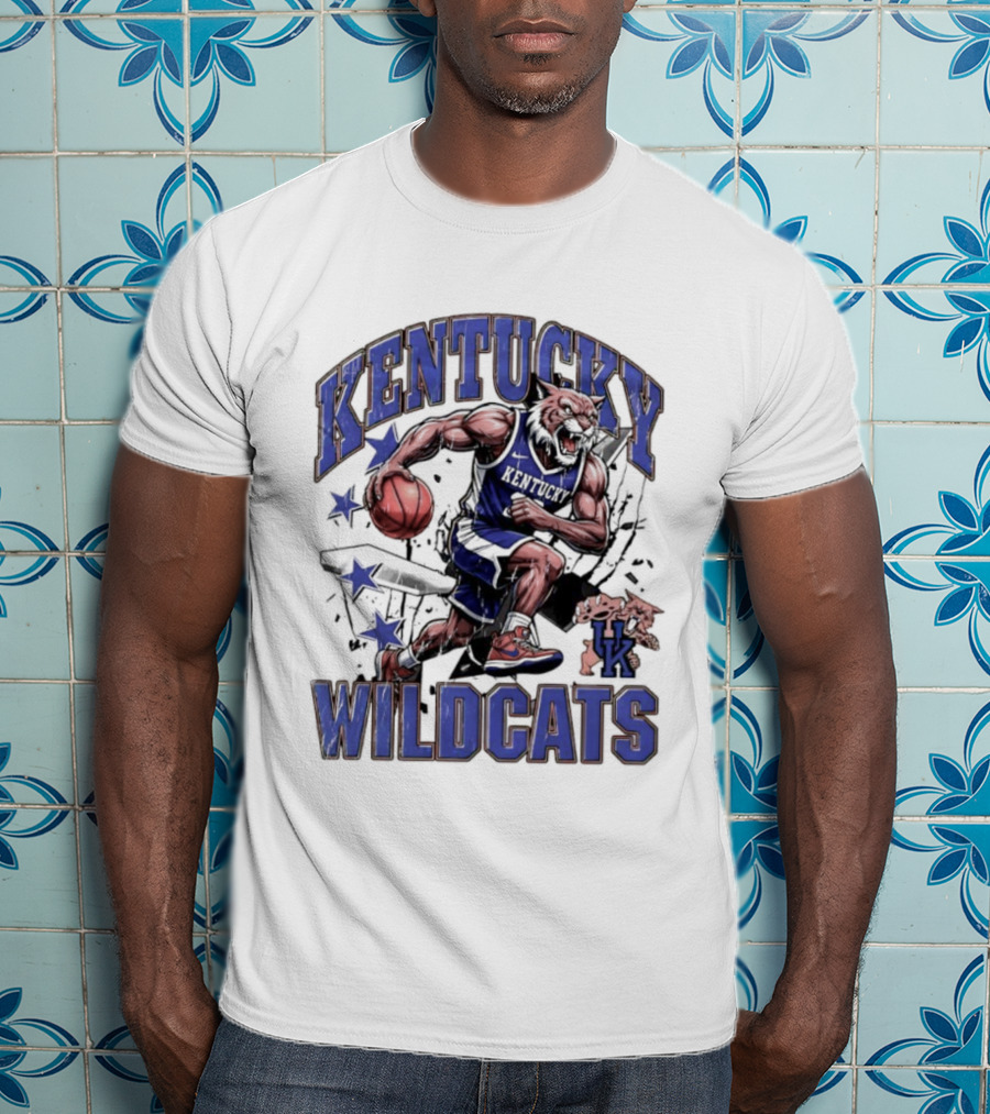 Kentucky Wildcats Basketball Mascot UK Team Wildcats T-Shirt