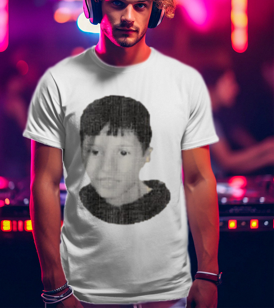 Mini Mamzah Retro Pixelated Portrait T-Shirt