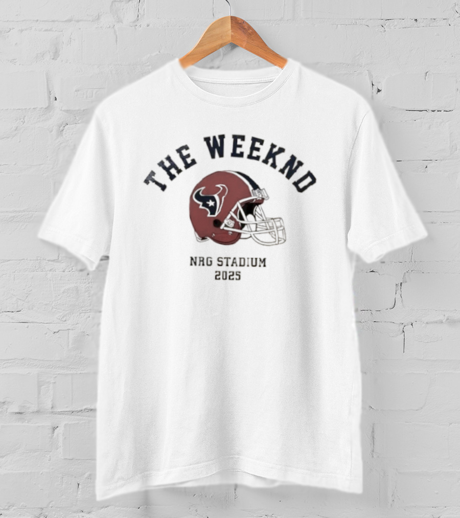 The Weeknd Houston Texans NRG Stadium 2023 Helmet T-Shirt