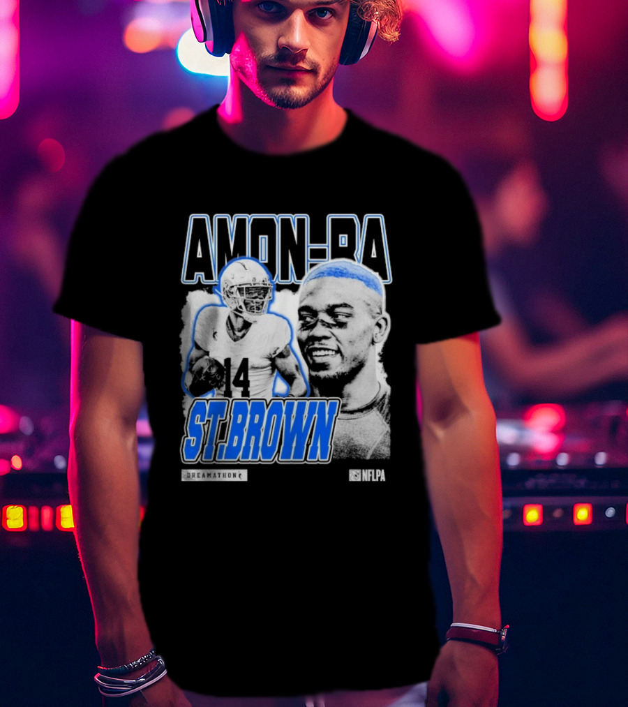 Amon-Ra St. Brown Dreamathon 14 Football Aesthetic T-Shirt