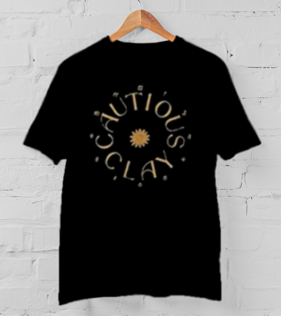 Cautious Clay The Hours Tour 2025 Sunburst Circular Text T-Shirt
