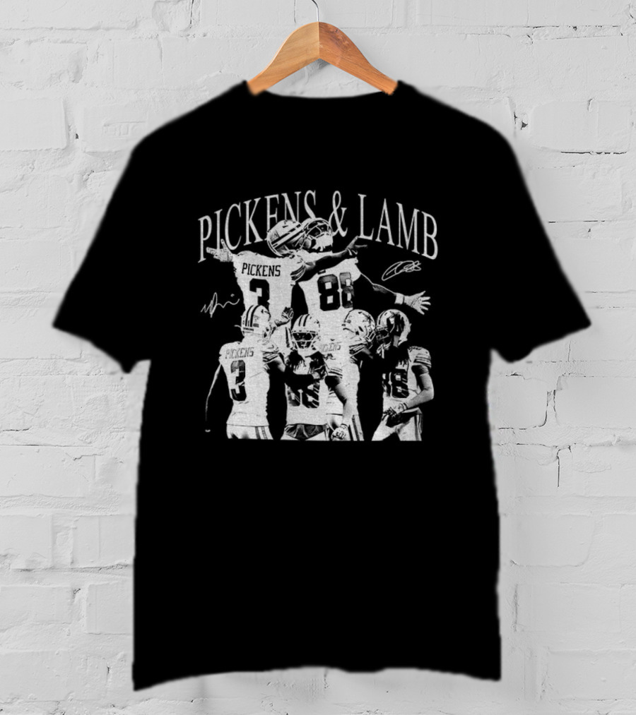 Pickens And Lamb NFL Football Dallas Cowboys Vintage Game Day T-Shirt