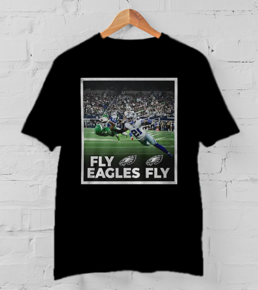 Philadelphia Eagles DeVonta Smith Touchdown Fly Eagles Fly NFL 2025 T-Shirt