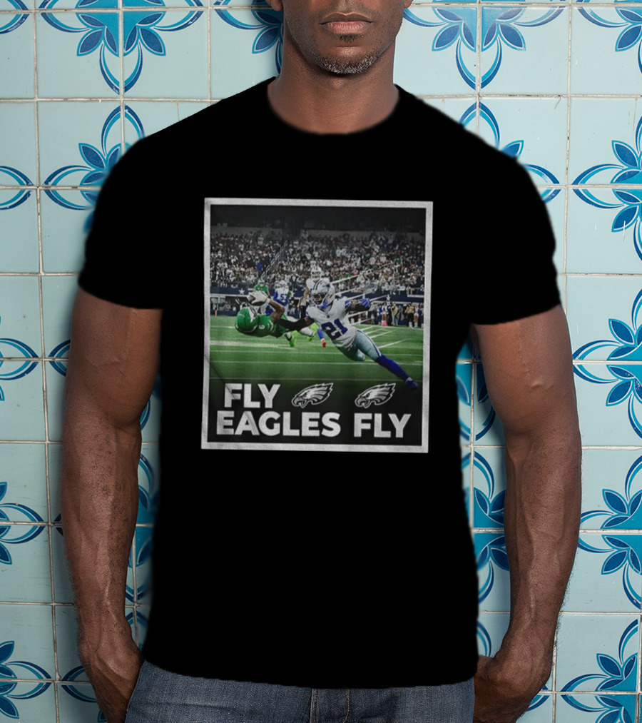 Philadelphia Eagles DeVonta Smith Touchdown Fly Eagles Fly NFL 2025 T-Shirt