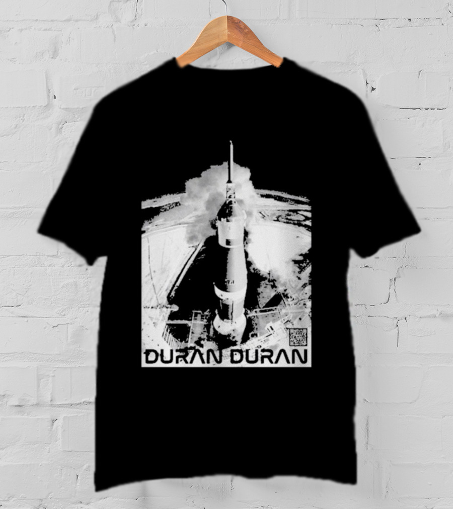 Duran Duran Rocket Launch Space Exploration Music Theme T-Shirt