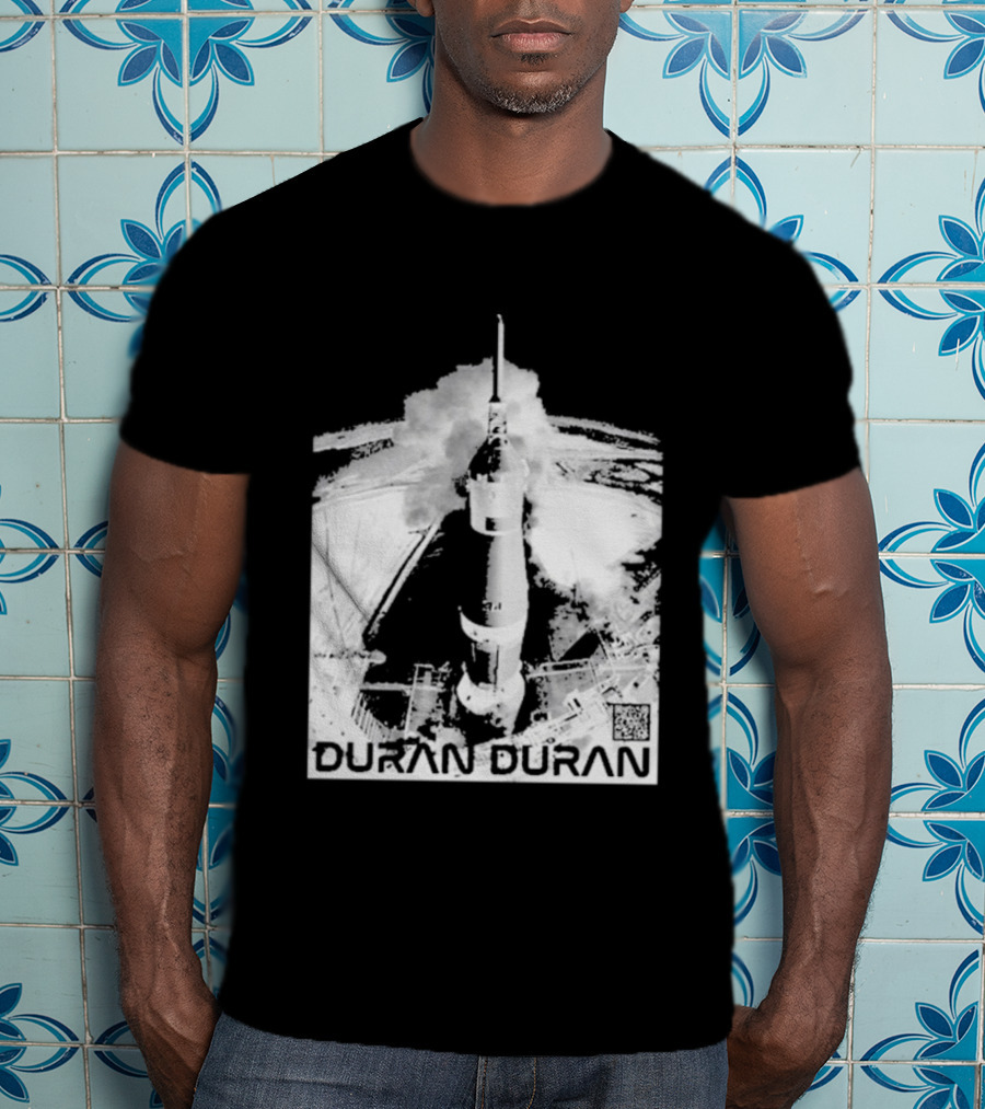 Duran Duran Rocket Launch Space Exploration Music Theme T-Shirt