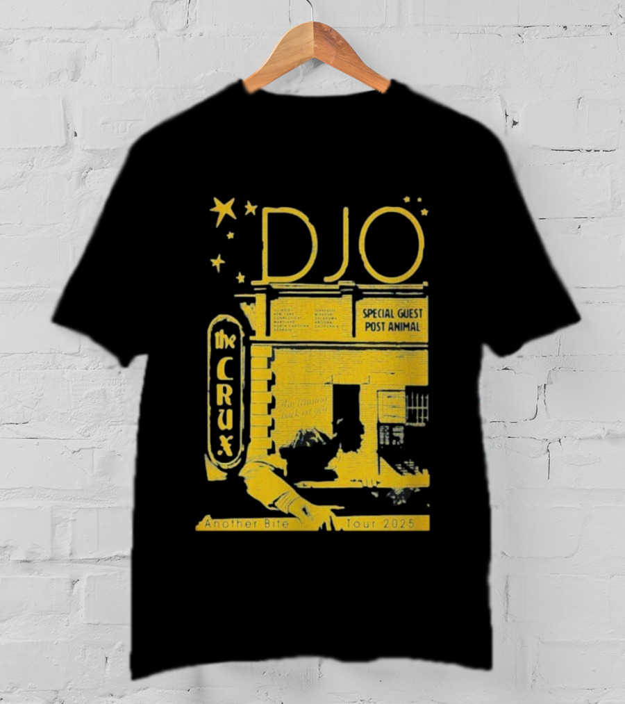 Djo Another Bite Tour 2025 The Crux Special Guest Post Animal T-Shirt