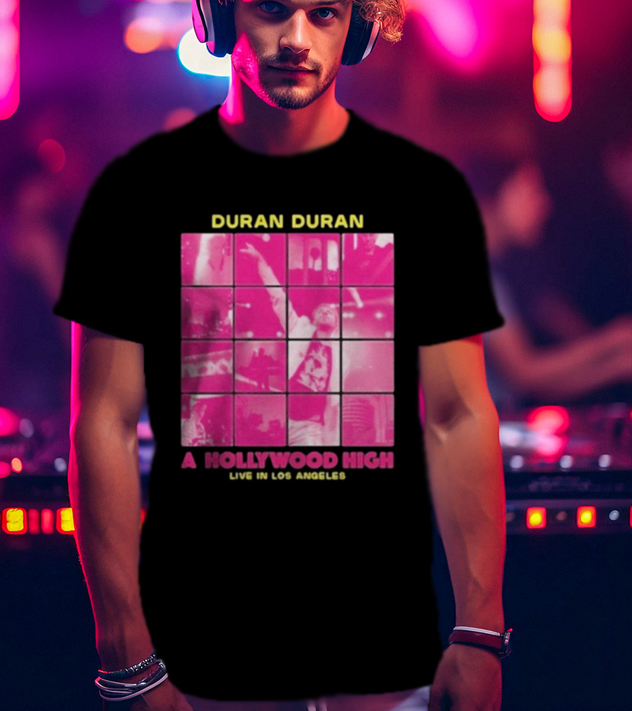 Duran Duran A Hollywood High Live In Los Angeles Concert Montage T-Shirt