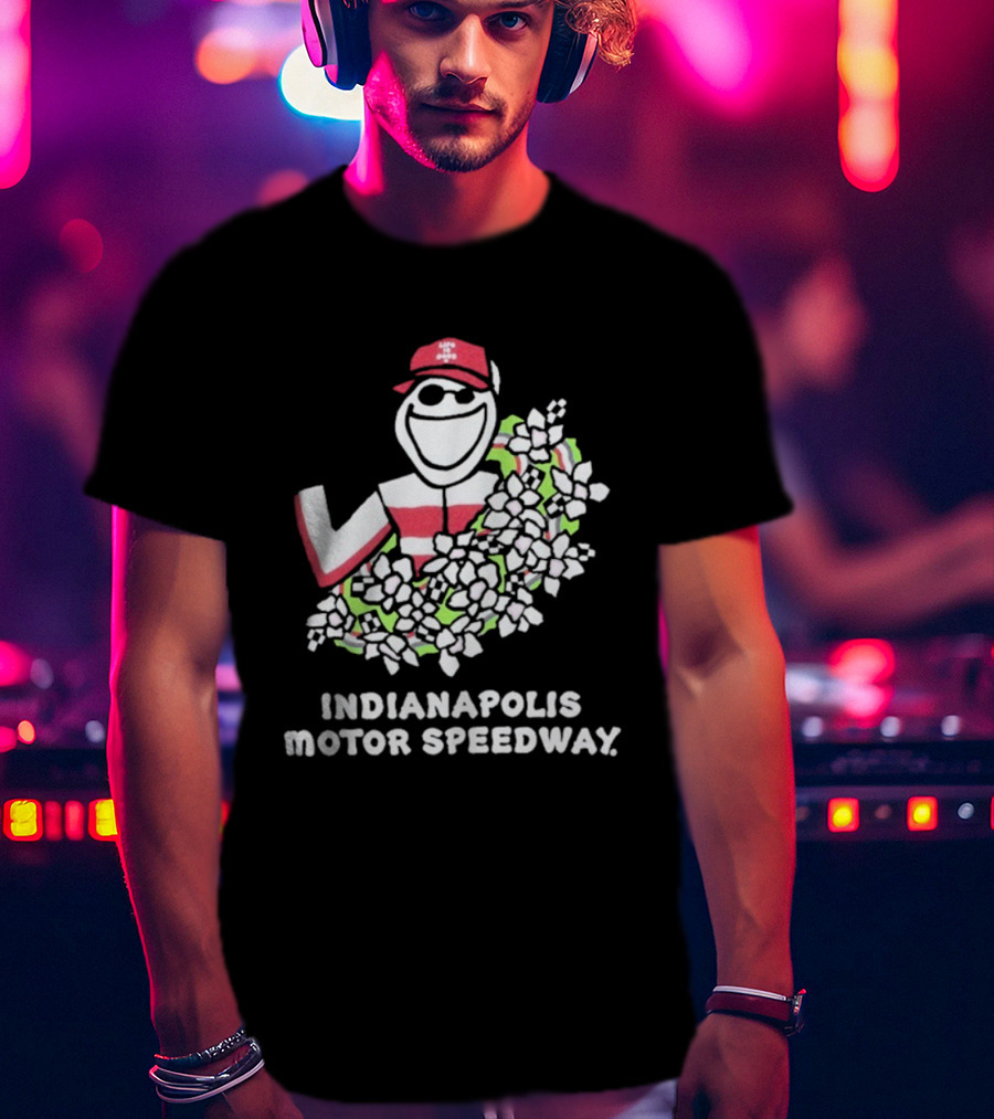 Indianapolis Motor Speedway Life Is Good Racing Wreath T-Shirt