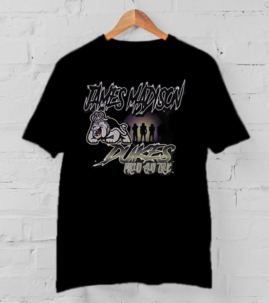 James Madison Dukes Proud Football Team Spirit Mascot T-Shirt