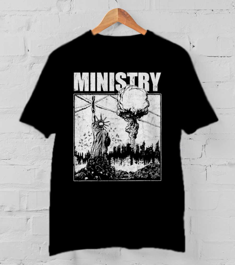 Ministry Nuclear Statue Of Misery Explosion T-Shirt