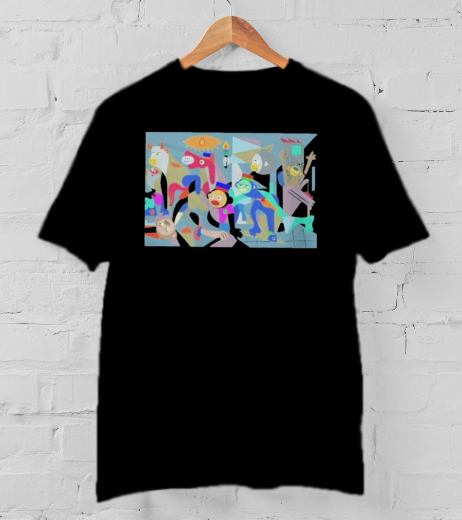 Onchainmonkey Ascolour Picasso-Style Abstract Colorful Characters T-Shirt