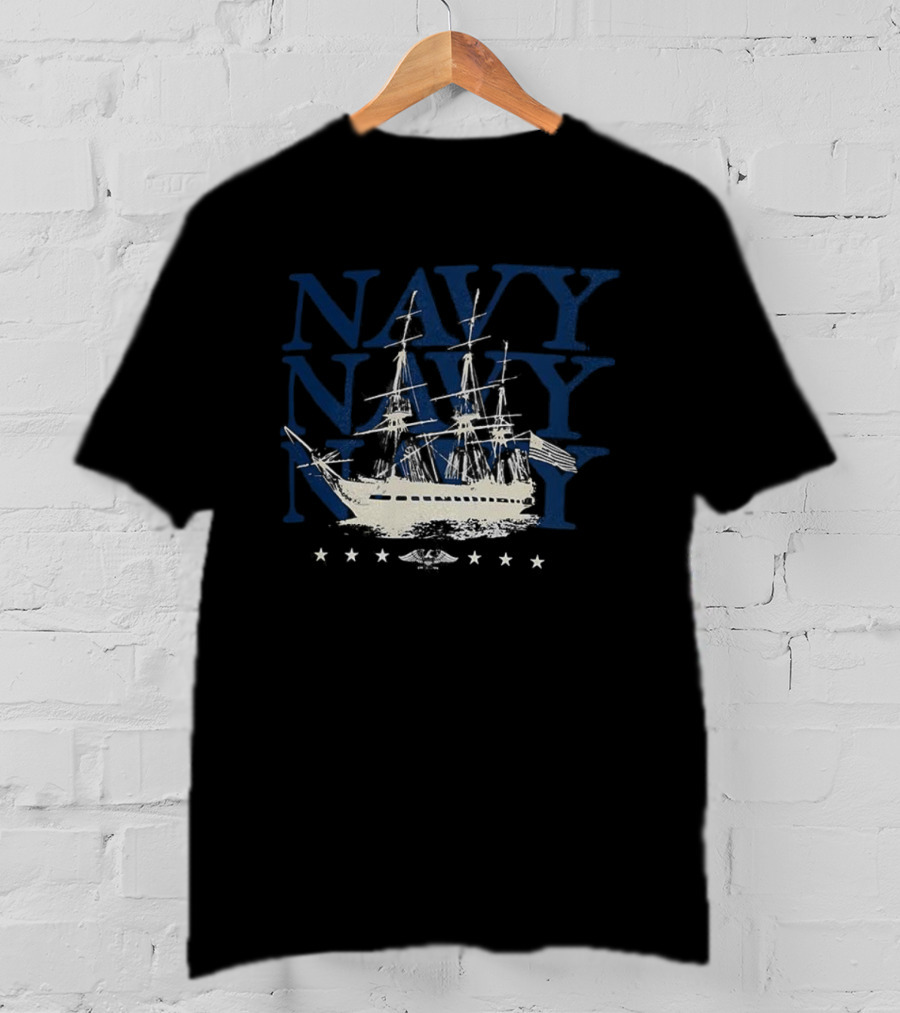 Navy Midshipmen Under Armour 250th Anniversary Sailboat Stars T-Shirt