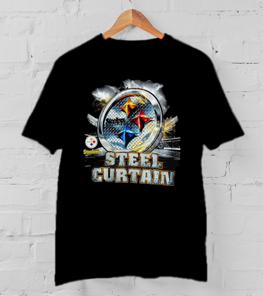 Pittsburgh Steelers Steelmark Steel Curtain NFL 2000s T-Shirt