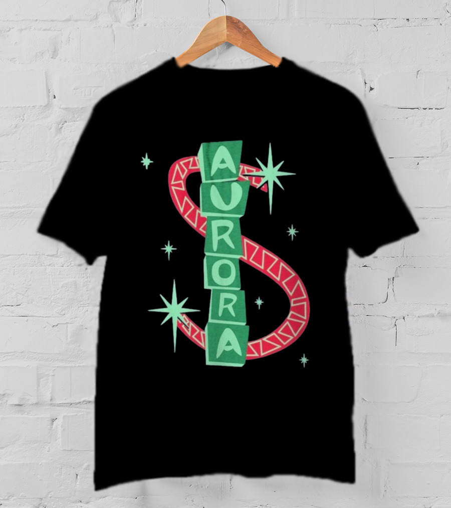 Superjumbo Aurora Retro Space Northgate Aesthetic T-Shirt