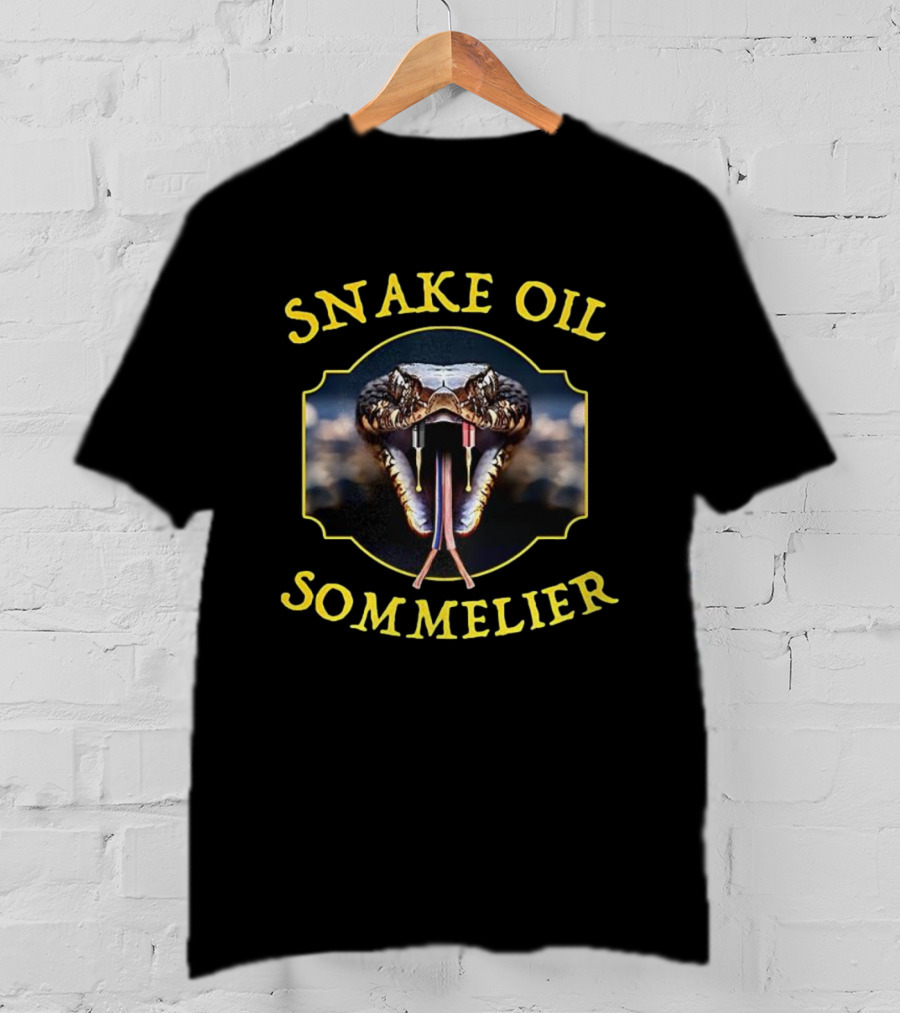 Snake Oil Sommelier Venomous Humor Vintage Style Retro Viper & Syringe T-Shirt