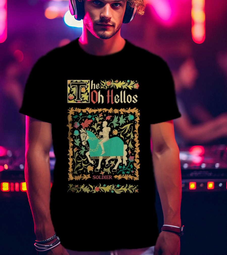 The Oh Hellos Soldier Floral Horse Rider T-Shirt