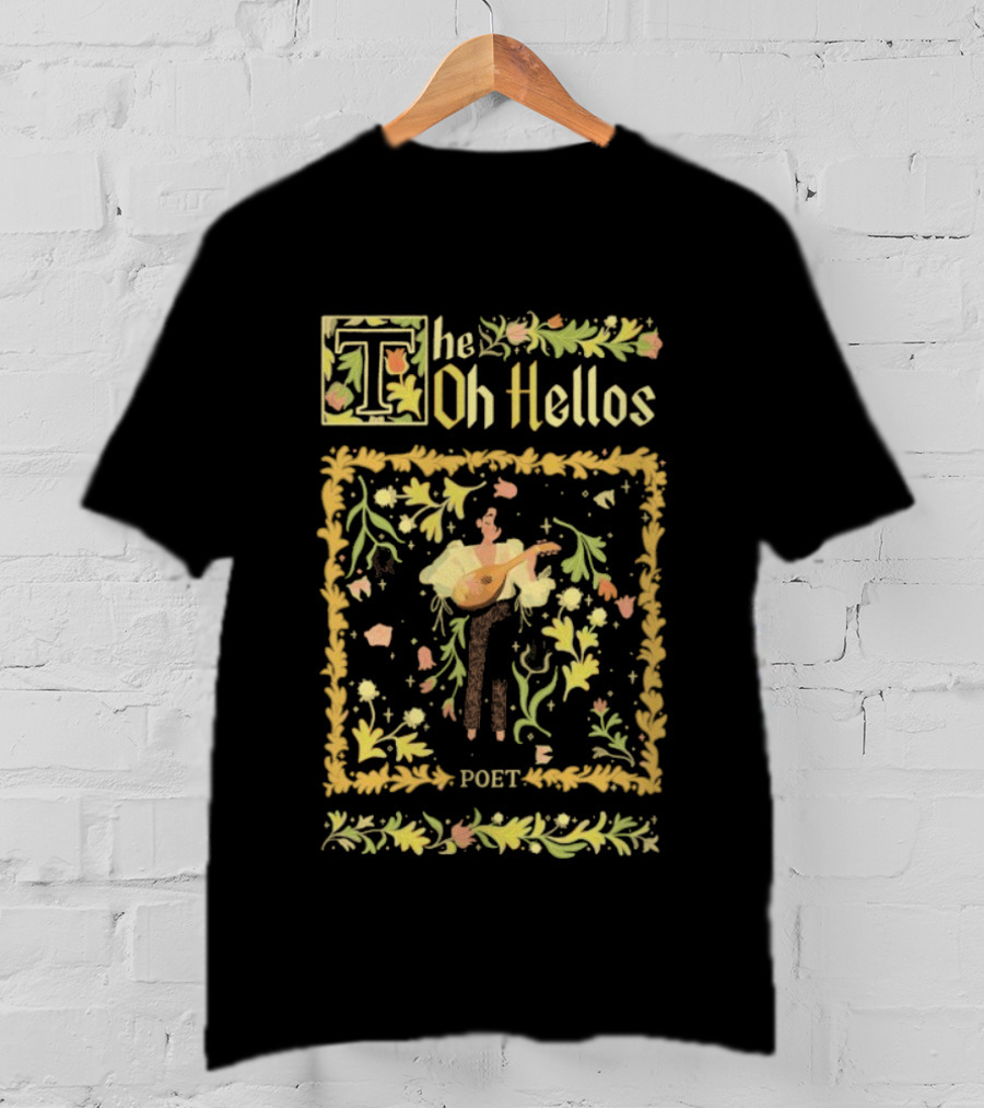 The Oh Hellos Poet Floral Border Musician Graphic T-Shirt