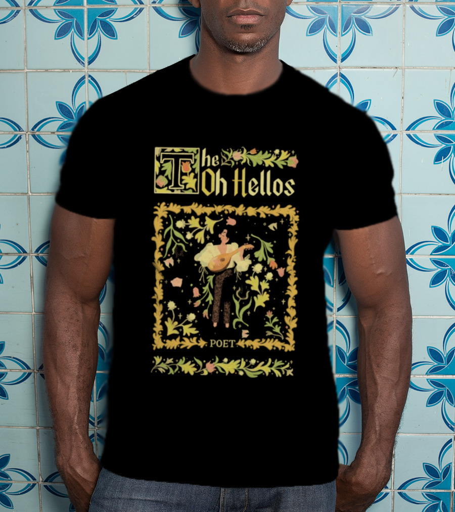 The Oh Hellos Poet Floral Border Musician Graphic T-Shirt