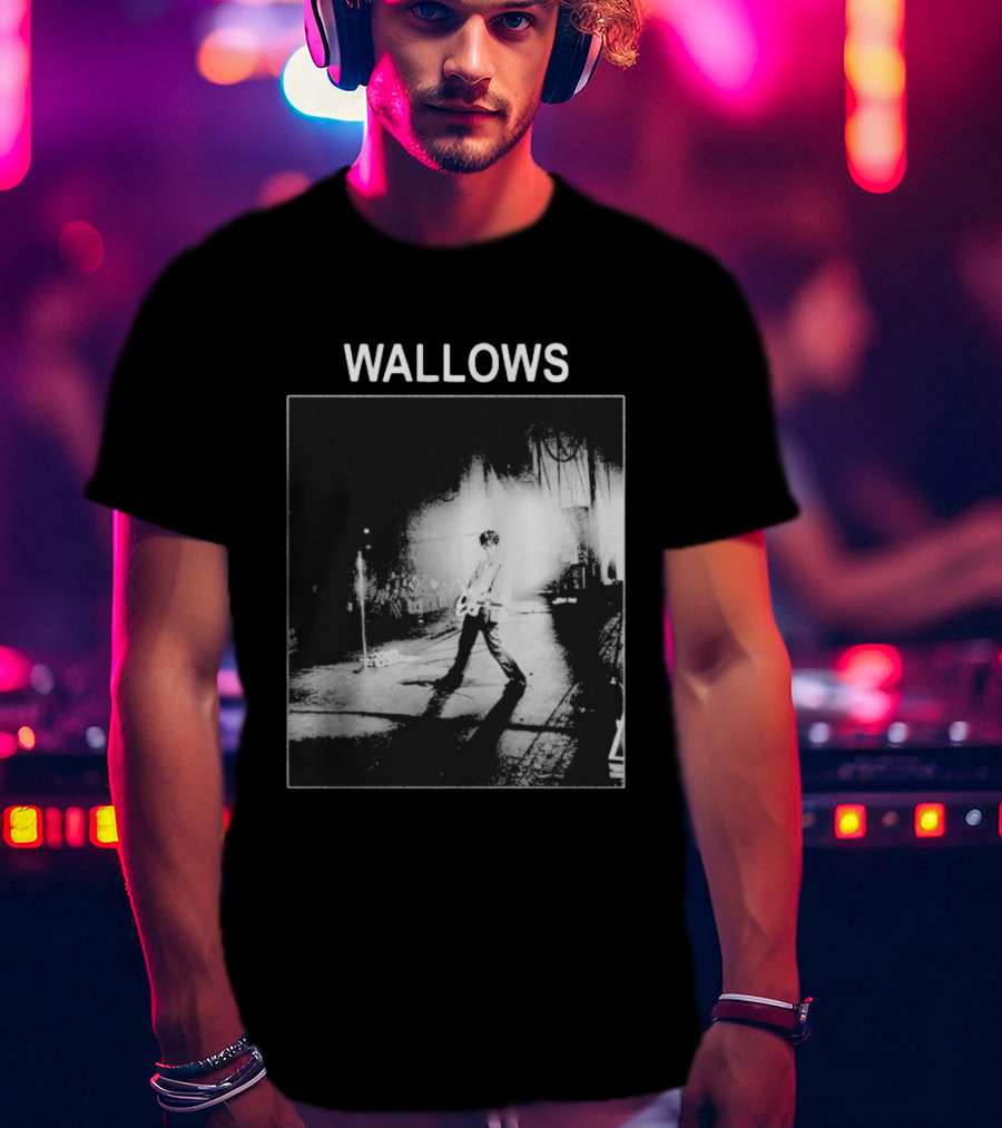 Wallows Concert Black And White Stage Performance Photo T-Shirt