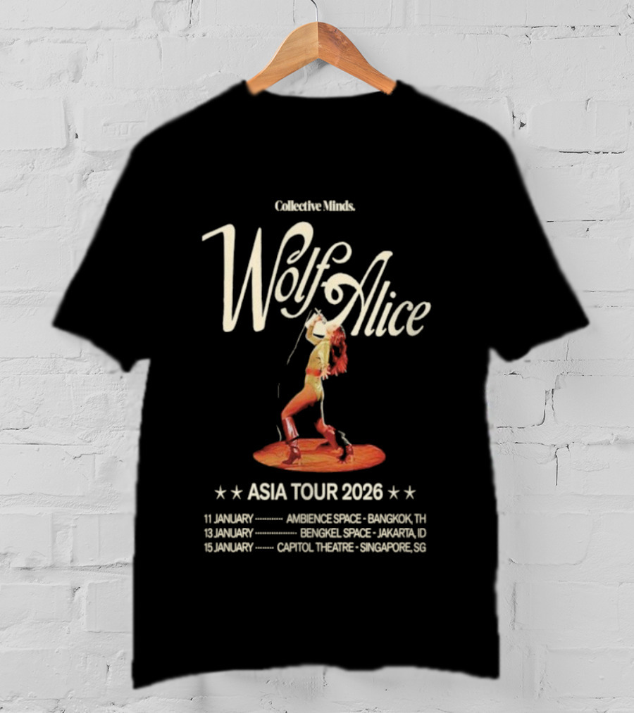 Collective Minds Wolf Alice Asia Tour 2026 Bangkok Jakarta Singapore T-Shirt