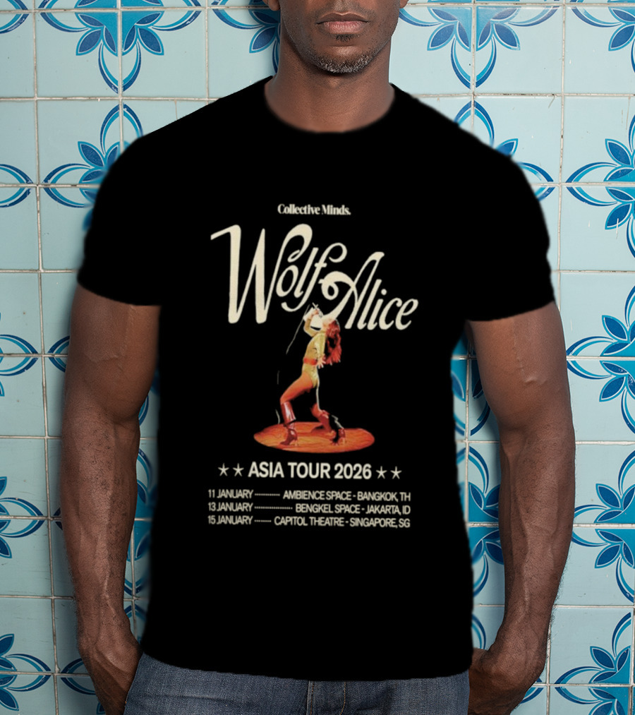 Collective Minds Wolf Alice Asia Tour 2026 Bangkok Jakarta Singapore T-Shirt